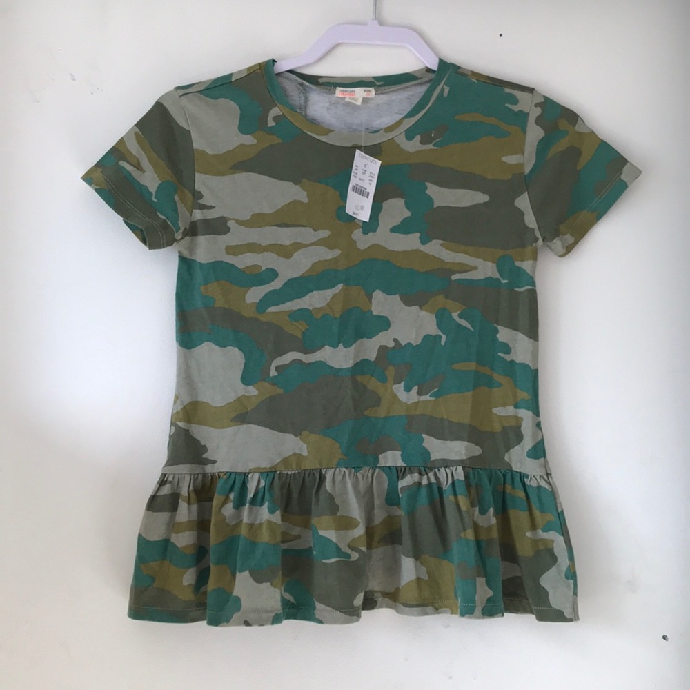 Child’s Camo Ruffle Top